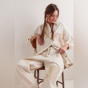 Free People We The Free Ivory Mountain Roads Shirt